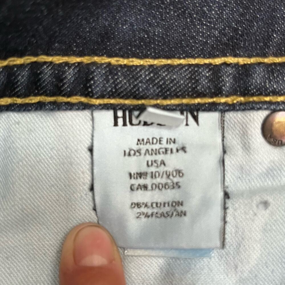 HUDSON Beth Mid Rise, Baby Bootcut Jean with Back Flap Pockets Size 28 - Picture 10 of 11